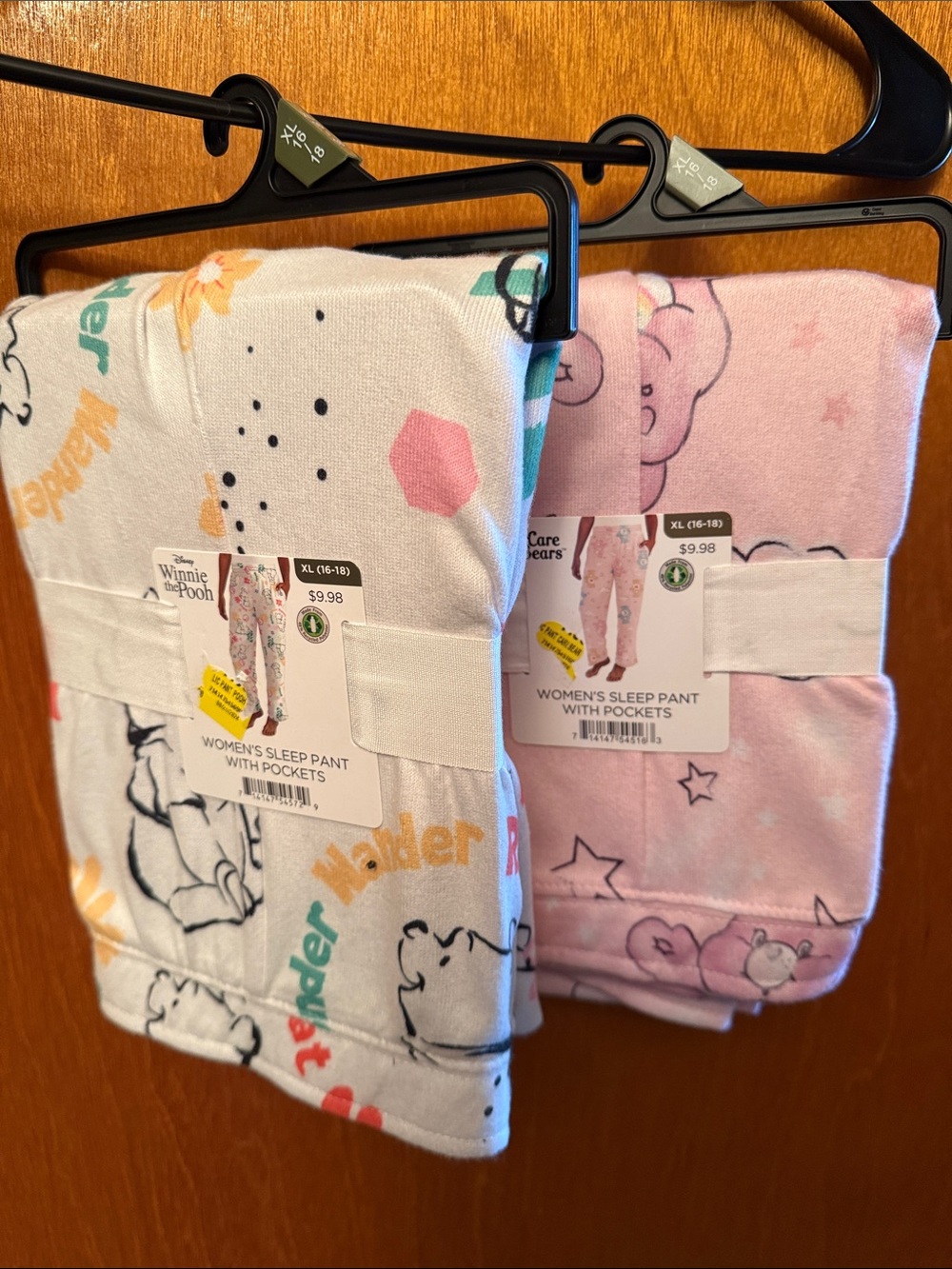 Disney Winnie the Pooh & Care Bears Women's Pajama Sleep Pants (both)